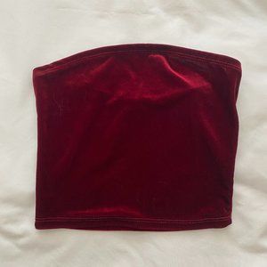 Red Velvet Tube Top